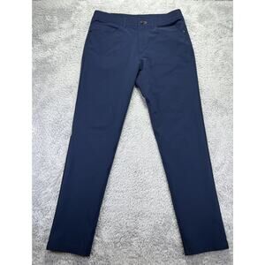Public Rec Pants Mens 32x32 Blue Stretch Pockets Casual Golf Performance